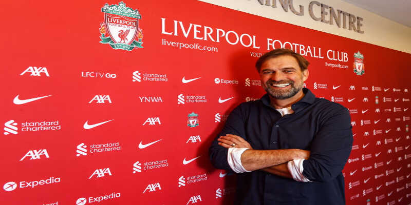 Huấn luyện viên Jurgen Klopp Liverpool rạng rỡ ăn mừng vinh quang